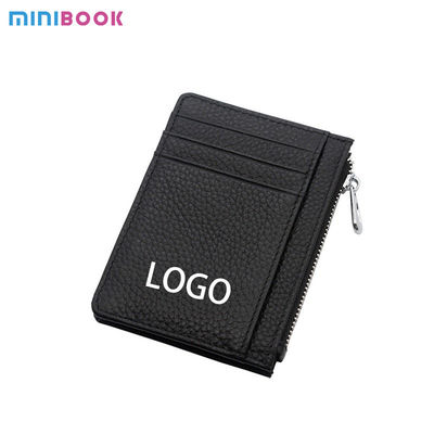 Fashion Style Tiding Women Custom Logo Color Saffiano Leather Card Holder Slim Credit Cardholder Wallet