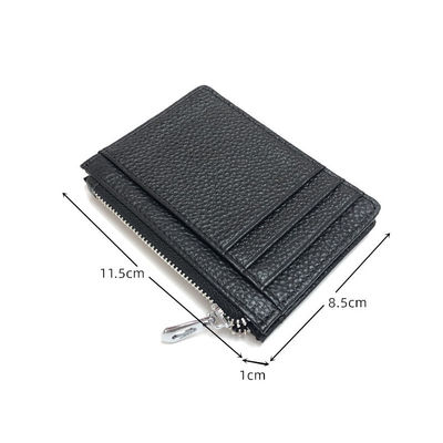 Fashion Style Tiding Women Custom Logo Color Saffiano Leather Card Holder Slim Credit Cardholder Wallet