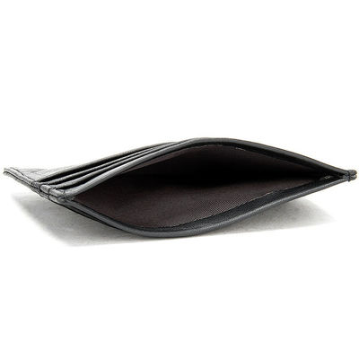 Advantageous Low MOQ Mix Models Custom Logo Slim Leather Card Holder PU Leather Wallet