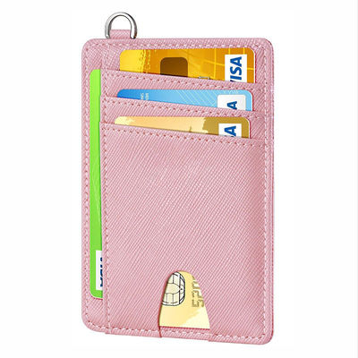 Custom Logo Genuine Crocodile Saffiano Pu Leather Credit Card Holder Business Wallet