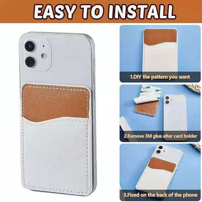 3m Sticker Smart Wallet with Customizable Western Style Cow Print Aztec Cactus Design