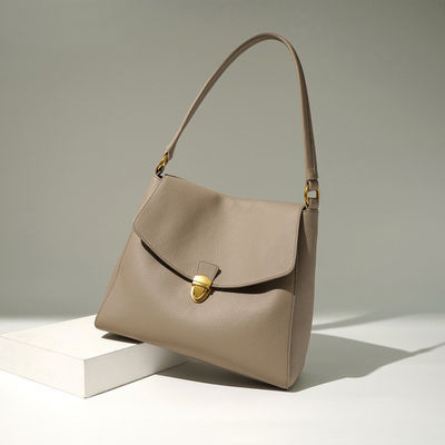 Custom LOGO Soft Pebbled Leather Women's Shoulder Bag for Daily Life Performance