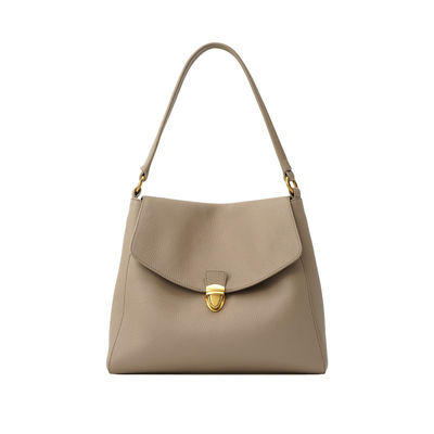 Custom LOGO Soft Pebbled Leather Women's Shoulder Bag for Daily Life Performance