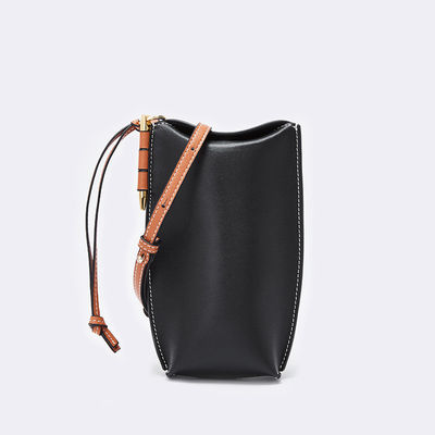 Daily Life Custom Logo Genuine Leather Ladies Messenger Mobile Shoulder Bag for Women
