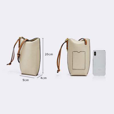 Daily Life Custom Logo Genuine Leather Ladies Messenger Mobile Shoulder Bag for Women