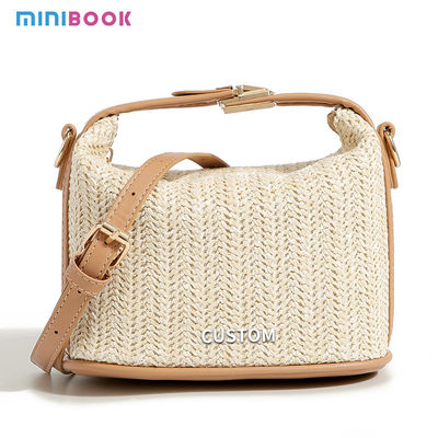 Small Knitting Rattan Women Shoulder Bags Lady Style Crossbody Clutch Bags for Daily