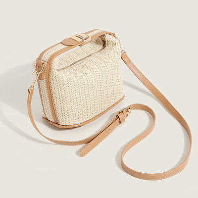 Small Knitting Rattan Women Shoulder Bags Lady Style Crossbody Clutch Bags for Daily