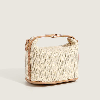Small Knitting Rattan Women Shoulder Bags Lady Style Crossbody Clutch Bags for Daily