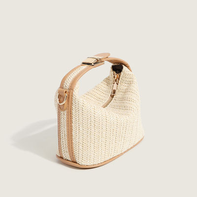 Small Knitting Rattan Women Shoulder Bags Lady Style Crossbody Clutch Bags for Daily