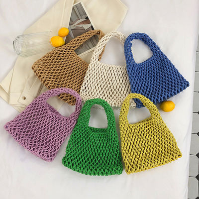 Advantageous Mix Models Travel Beach Fishing Net Handbag Woven Shoulder Bag