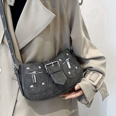 2024 Low MOQ Mix Models Trendy Girls Purses with Adjustable Strap Denim Handbags