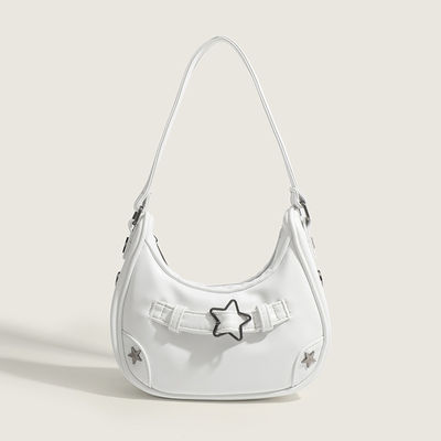Polyester Lining Material Trending Denim Jean Rivets Tote Bag Customized for Women