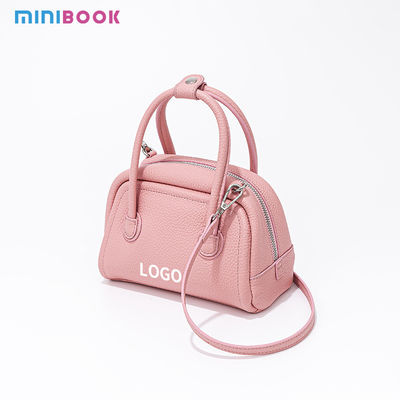 Korea Fashion Ladies Handbags Cowhide Leather Mini Boston Luxury Handbags For Women