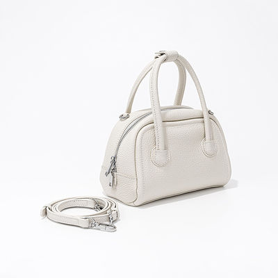 Korea Fashion Ladies Handbags Cowhide Leather Mini Boston Luxury Handbags For Women