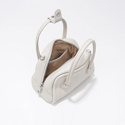 Korea Fashion Ladies Handbags Cowhide Leather Mini Boston Luxury Handbags For Women
