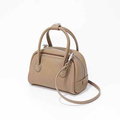 Korea Fashion Ladies Handbags Cowhide Leather Mini Boston Luxury Handbags For Women