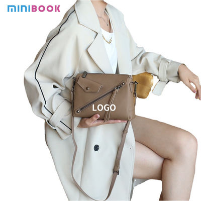 Custom Genuine Leather Shoulder Bag for Women Other Pattern Type Zipper Hasp Closure