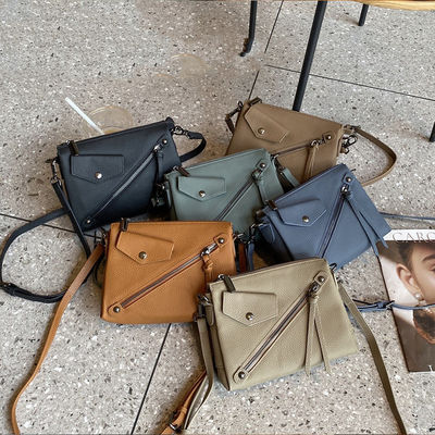 Custom Genuine Leather Shoulder Bag for Women Other Pattern Type Zipper Hasp Closure