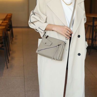 Custom Genuine Leather Shoulder Bag for Women Other Pattern Type Zipper Hasp Closure