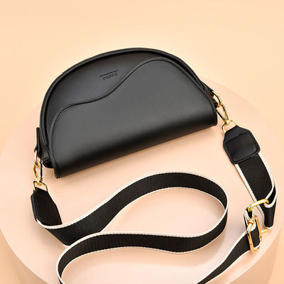 2024 Pu Leather Ladies Hand Bag with Zipper Closure Newest Trendy Fashion Shoulder Bags