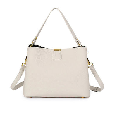 Daily Life Essential Women's Genuine Leather Tote with Fashionable Bucket Design