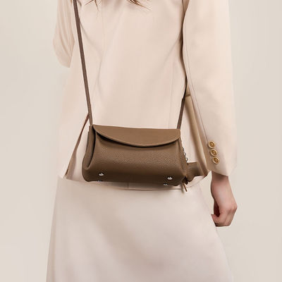All Seasons Advantage Real Leather Bag for Women Multi Pocket Design Small Handbag