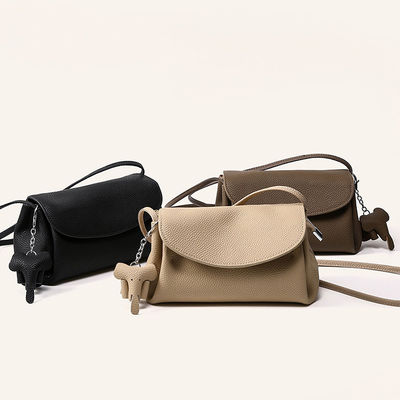 All Seasons Advantage Real Leather Bag for Women Multi Pocket Design Small Handbag