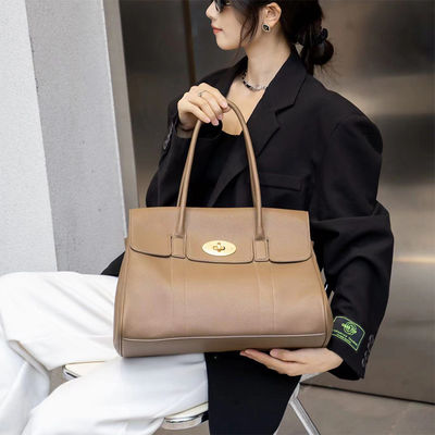 Large Capacity Casual Leather Tote Bag Vintage Designer Fashion Shoulder Bag for Women