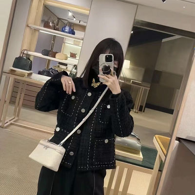 Other Pattern Type 2024 Luxury Navy Blue Leather Handbag for Women Fashion Shoulder Tote Summer Beach Bag