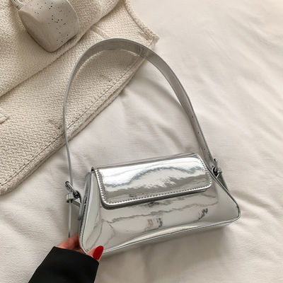 2024 Designer Women's Hand Bag Bright PU Leather Fashion Shoulder Bag with Single Handle