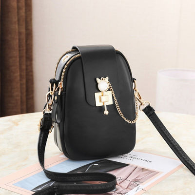 2024 Phone Women Leather Bag Lady Style with Crossbody Design and Pearl Tassel Detail