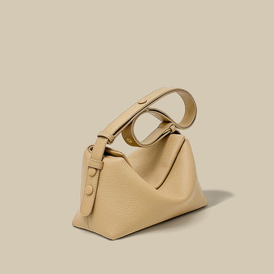 Soft Cowhide Genuine Leather Handbag Simple Style Crossbody Shoulder Bag Ladies Underarm Bag