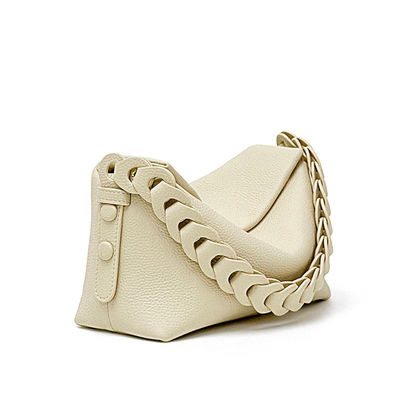 Soft Cowhide Genuine Leather Handbag Simple Style Crossbody Shoulder Bag Ladies Underarm Bag