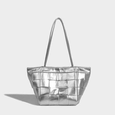 2024 Korean Ins Crossbody Shoulder Bag with Retro Geometric Design and Open Closure