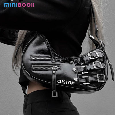 2024 American Retro Design Girls Pu Leather Shoulder Bags For Women All Seasons Zipper