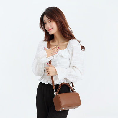 Women's Daily Life Luxury Tote Bag Genuine Cow Leather Double Zipper Shoulder Bag