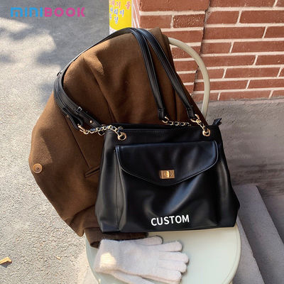 Classic and Functional PU Leather Tote Bag for Women Shoulder Messenger Handbag