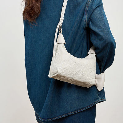 Women Shoulder Bags Tote Bag Candy ZIP Trendy 2024 Luxury Retro Genuine Leather Women