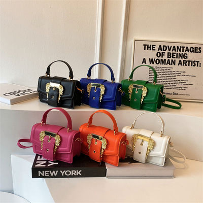 2024 Women's Leather Handbag Shoulder Bag Small Square Luxury Bag for All Seasons
