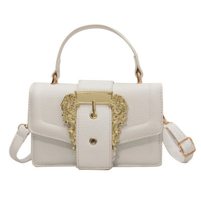 2024 Women's Leather Handbag Shoulder Bag Small Square Luxury Bag for All Seasons
