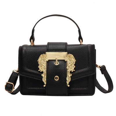 2024 Women's Leather Handbag Shoulder Bag Small Square Luxury Bag for All Seasons