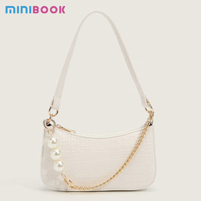Chains Decoration Vegan Leather Women's Shoulder Purses Handbags for Everyday Wear