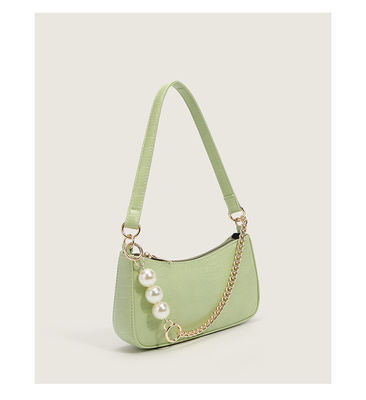 Chains Decoration Vegan Leather Women's Shoulder Purses Handbags for Everyday Wear