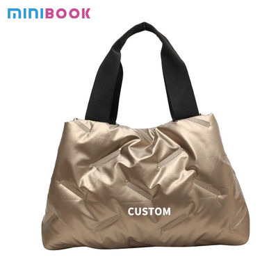 2023 Autumn and Winter Down Cloth Bag Large-Capacity Handbag for Women in Foreign Trade