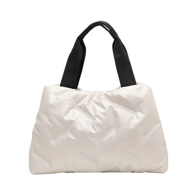 2023 Autumn and Winter Down Cloth Bag Large-Capacity Handbag for Women in Foreign Trade