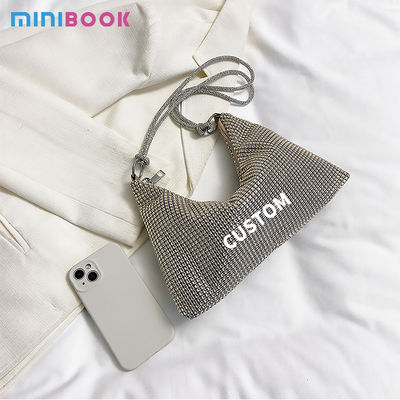 Portable and Fashionable PU Luxury Diamond Handbag for Female Crossbody Tote