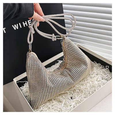 Portable and Fashionable PU Luxury Diamond Handbag for Female Crossbody Tote