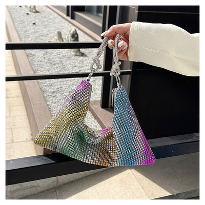 Portable and Fashionable PU Luxury Diamond Handbag for Female Crossbody Tote
