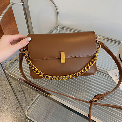 Simple and Versatile Chain Tote Crossbody Bag with Large Capacity Retro Shoulder Bag