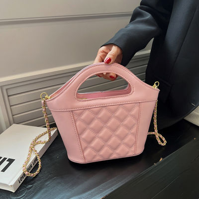 Mini Bucket Bag Purses PU Leather Small Handbag for Women Single Shoulder Ladies Hand Bags